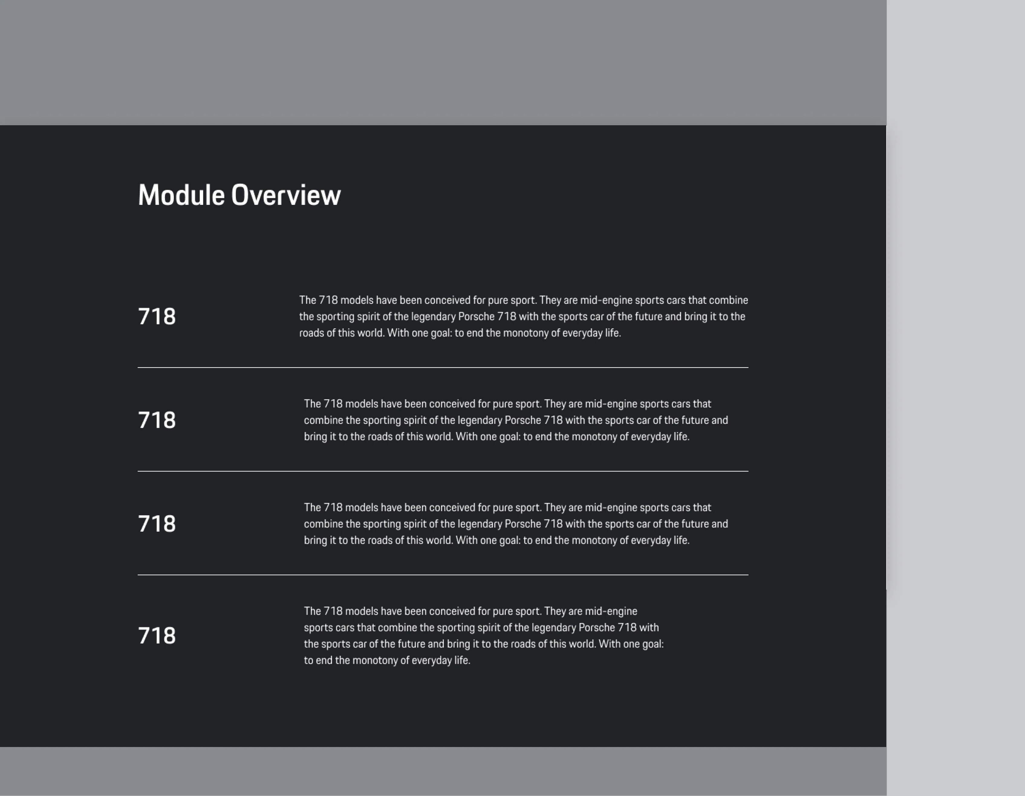 model types module
