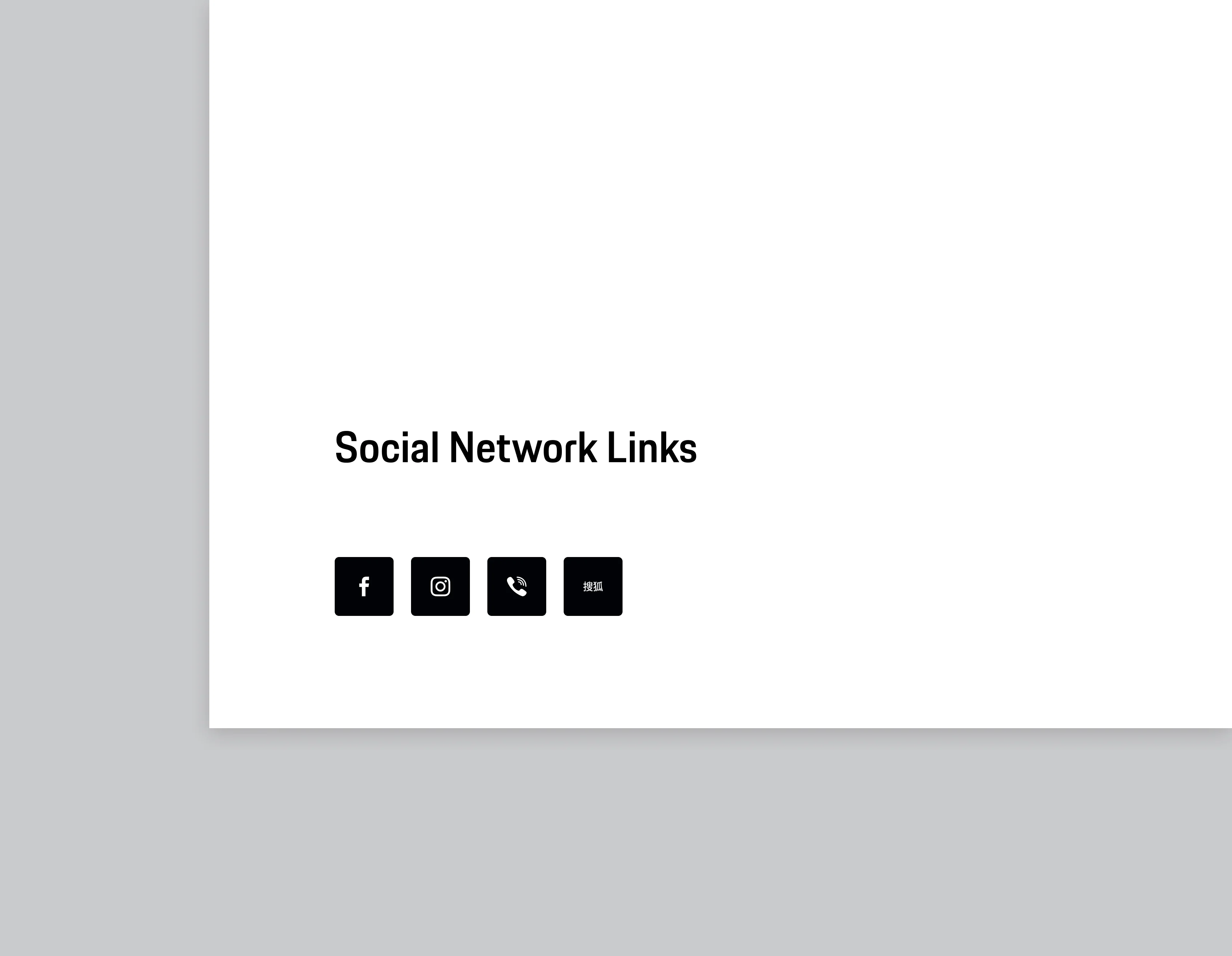 social links module