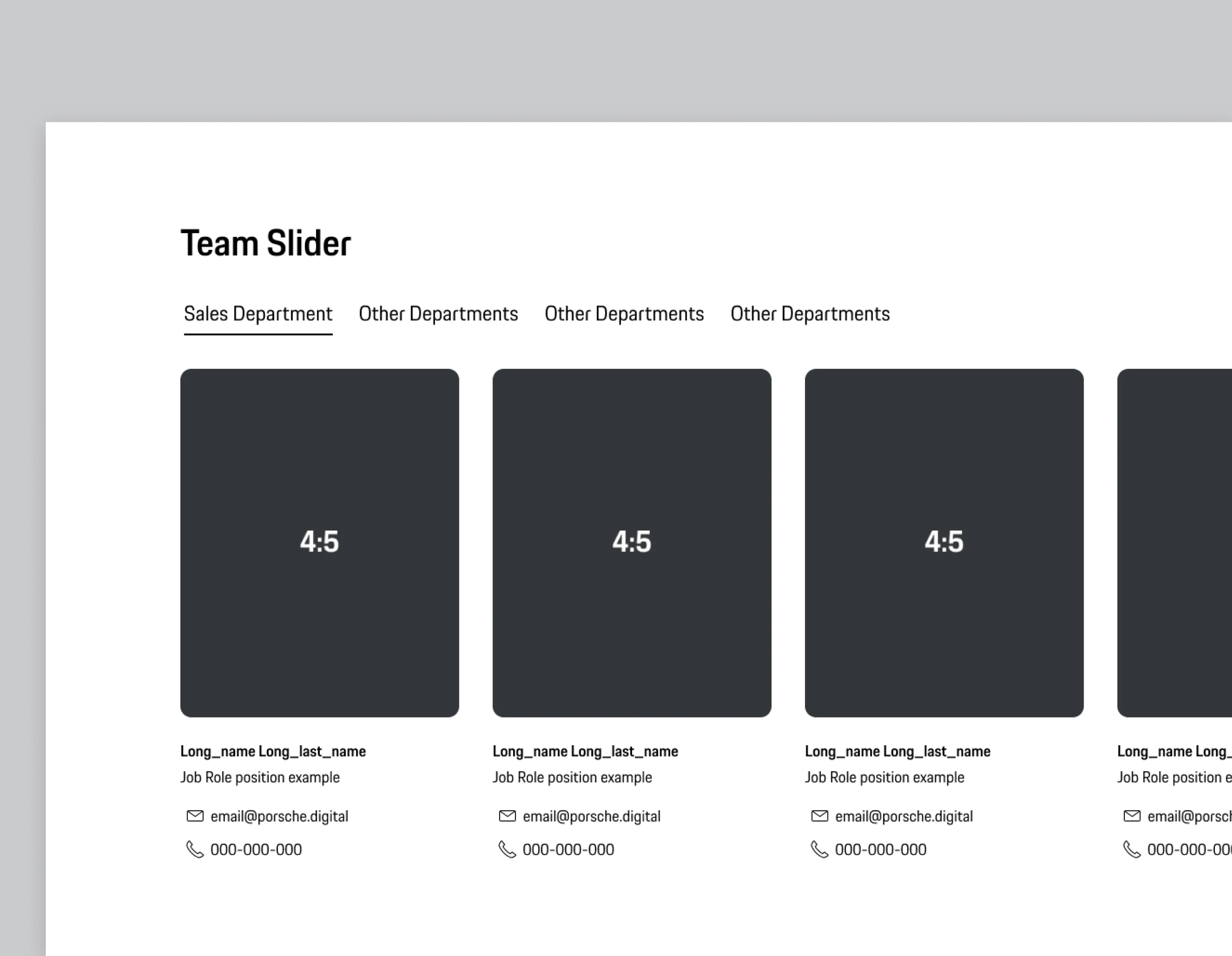 team slider module