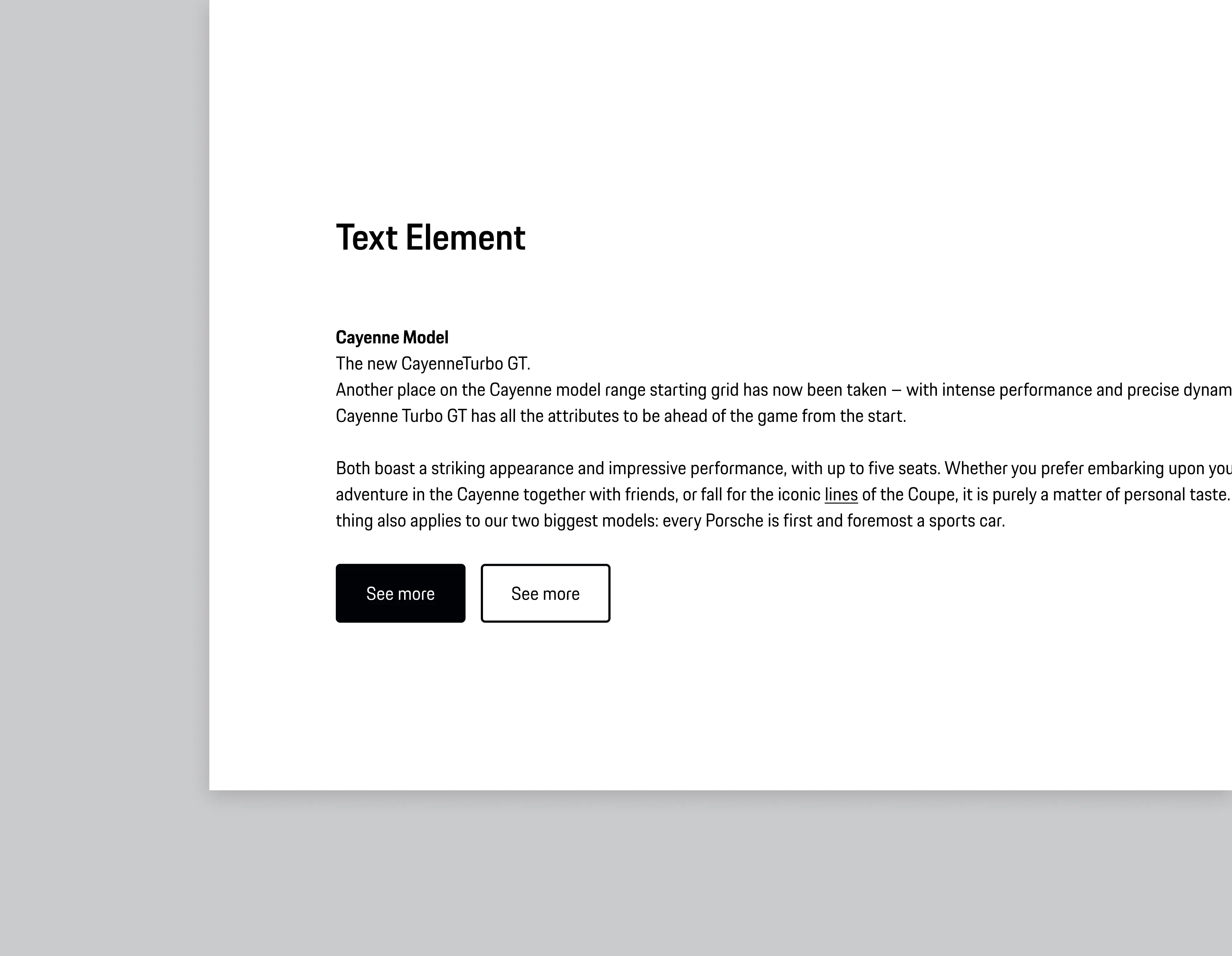 text element module