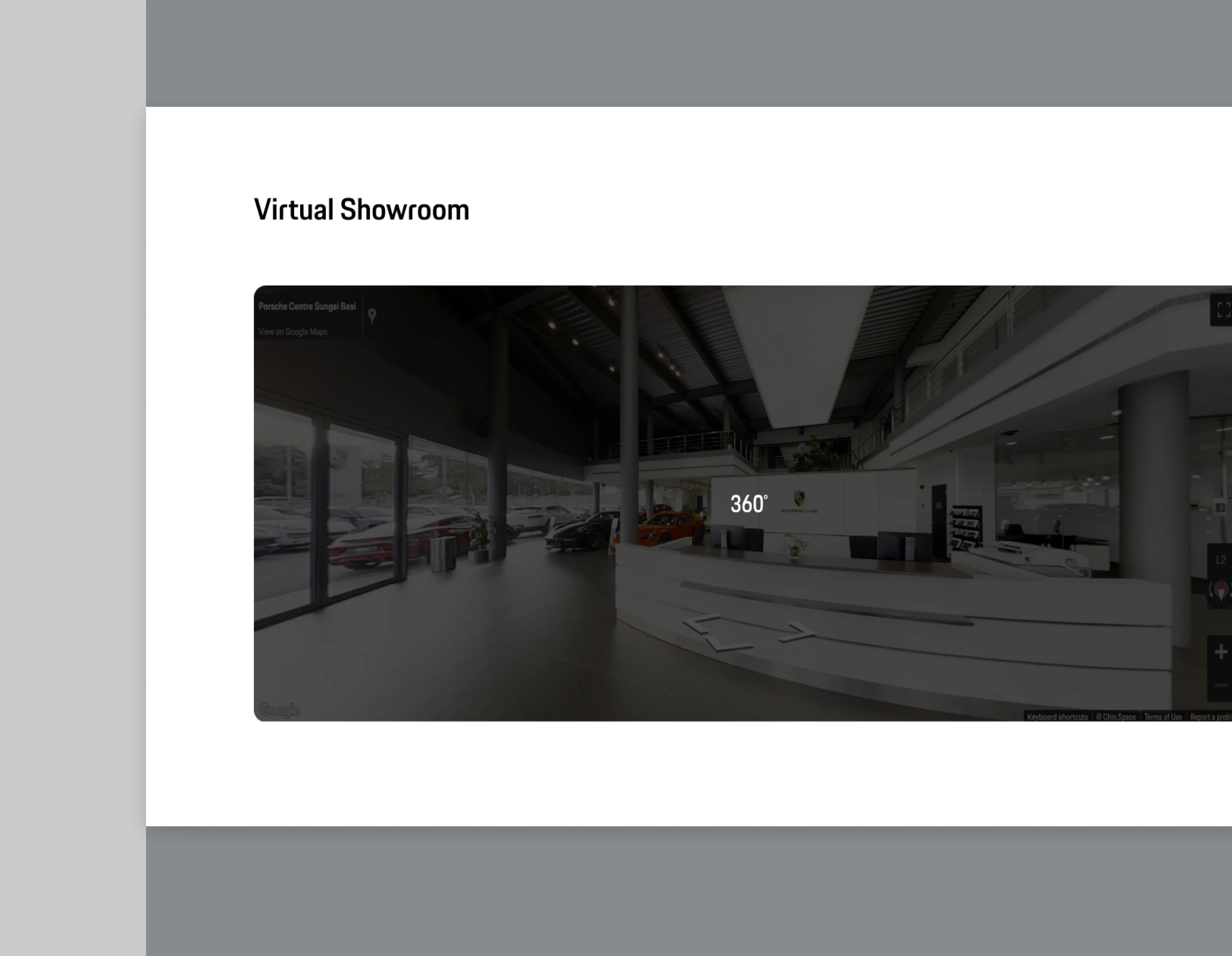 virtual showroom module