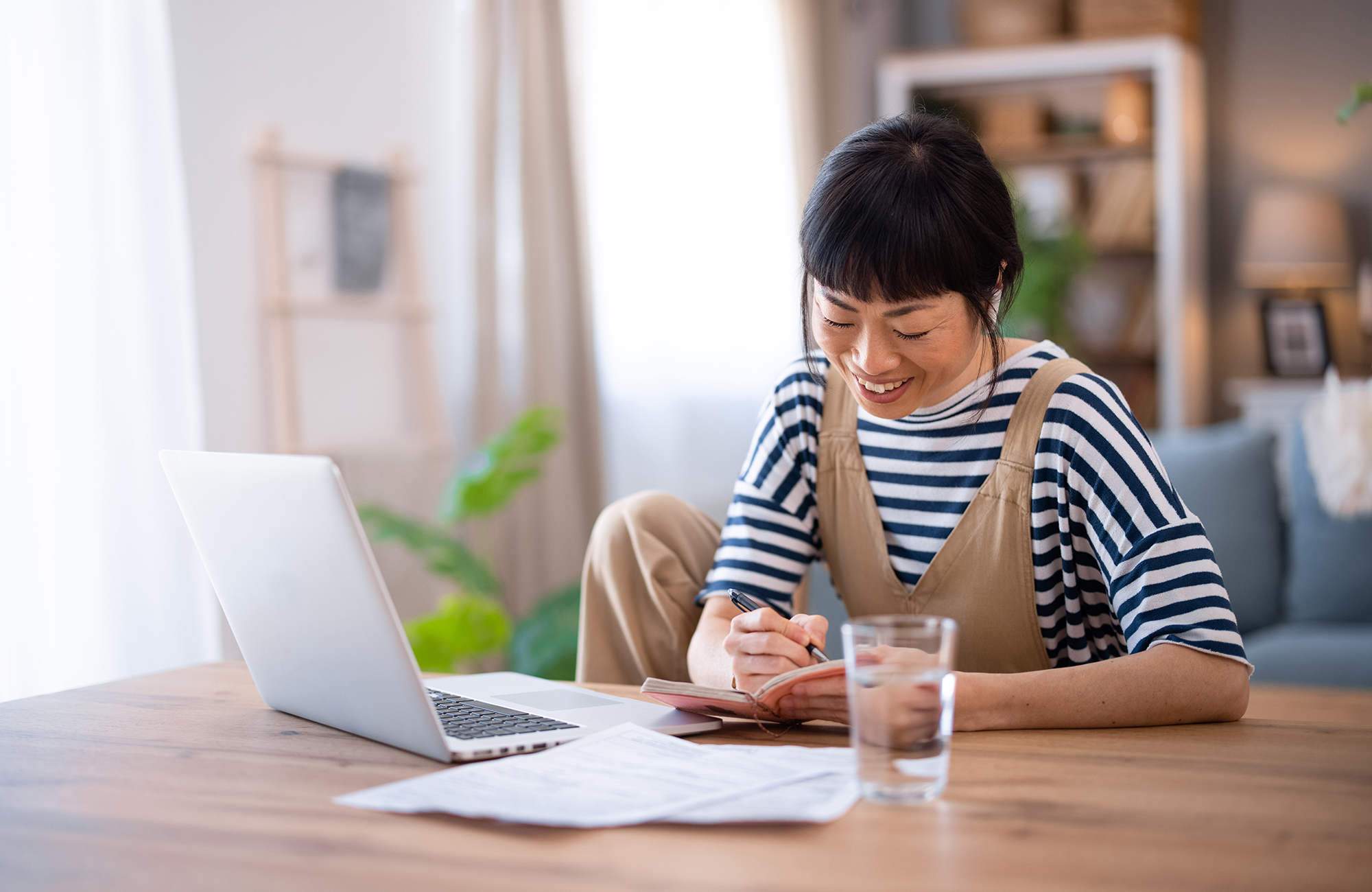 Woman working with laptop
