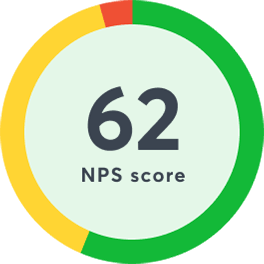 NPS score 62