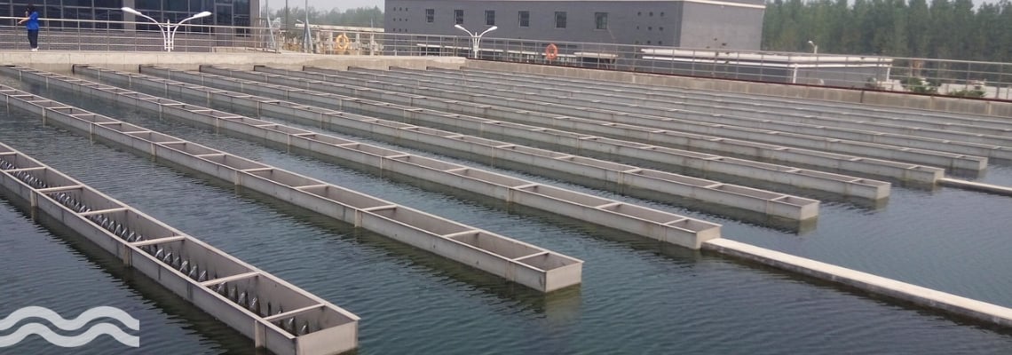Activation tanks at a WWTP