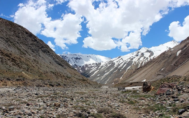Maipo River headwater located in Central Chile