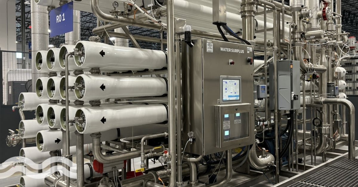 Brackish water RO system provides clean water to bottling factory