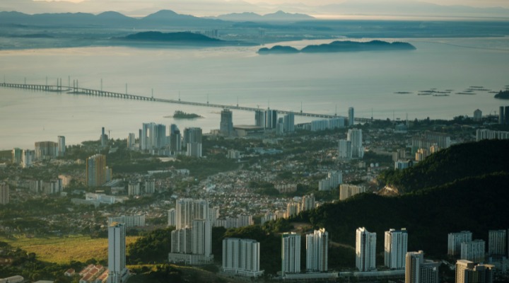 AQD-aerial-view-of-penang-cityscape-at-sunrise