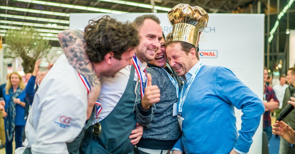 Het team van Restaurant La Rive wint de HANOS Gouden Koksmuts 2017