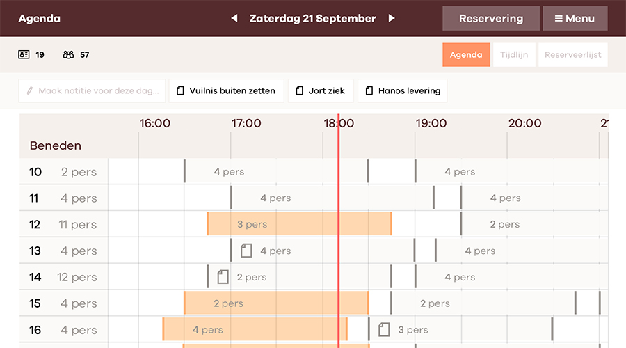 Reserveringssysteem Online Gastheer optimale tafelplanning