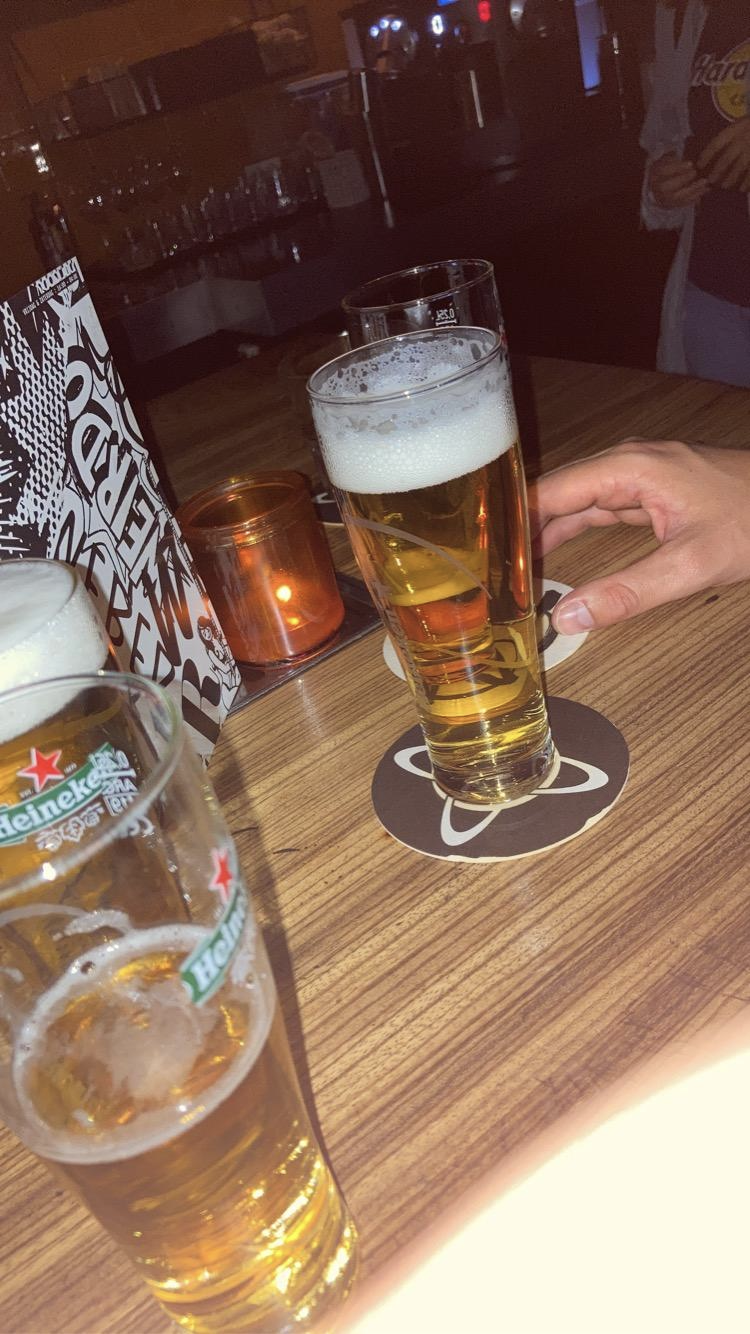 Getapt biertje in Café Weber