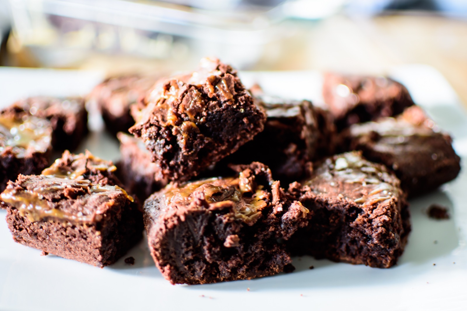 karamel brownie