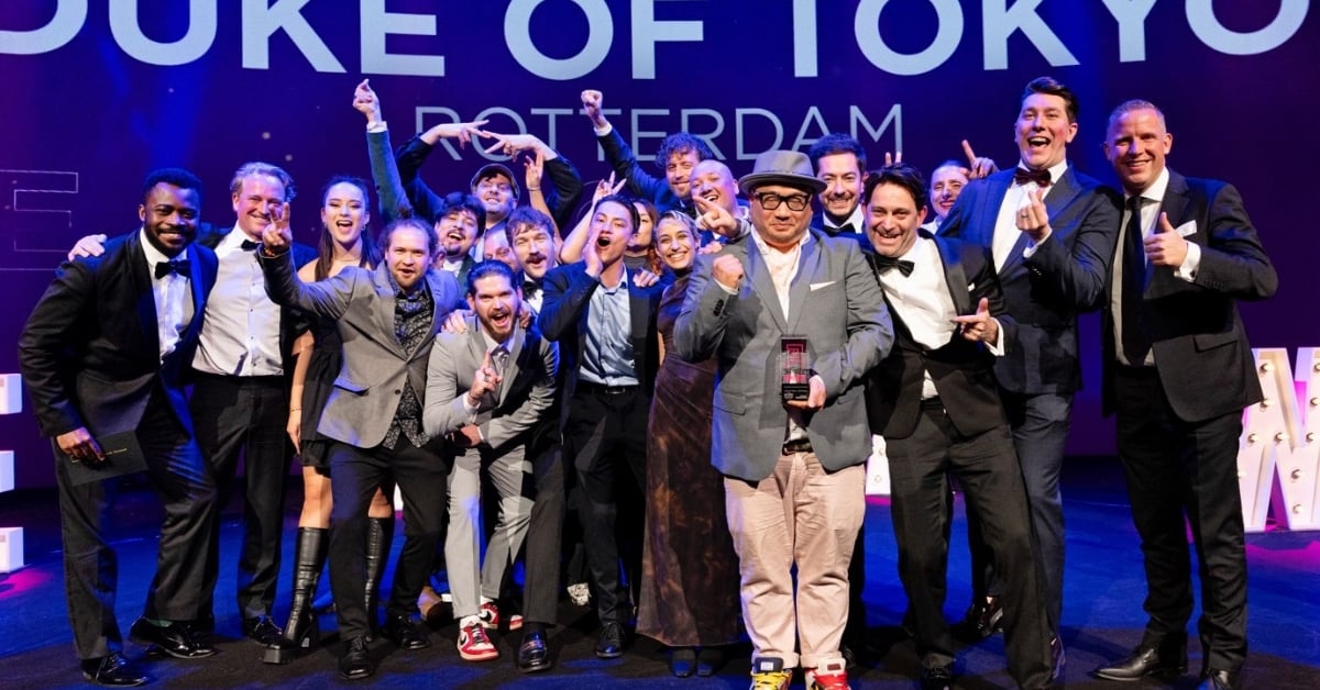 Team van Duke of Tokyo Rotterdam als grote winnaar van de Entree Awards 2024