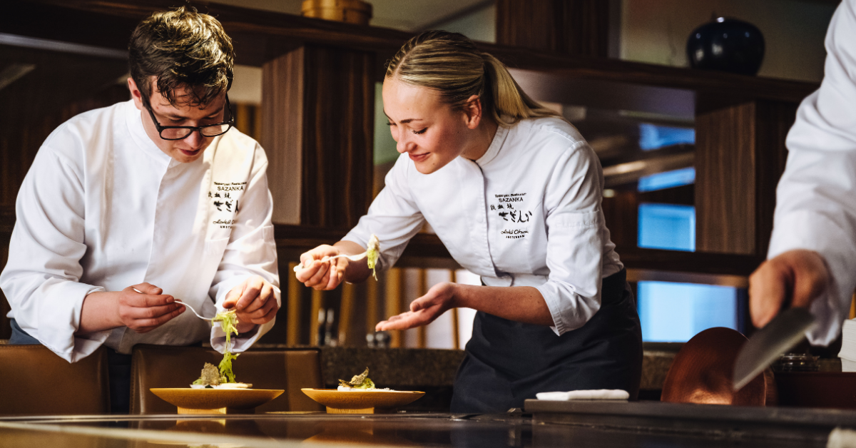 Leer de kunst van teppanyaki bij Hotel Okura: training in Japan