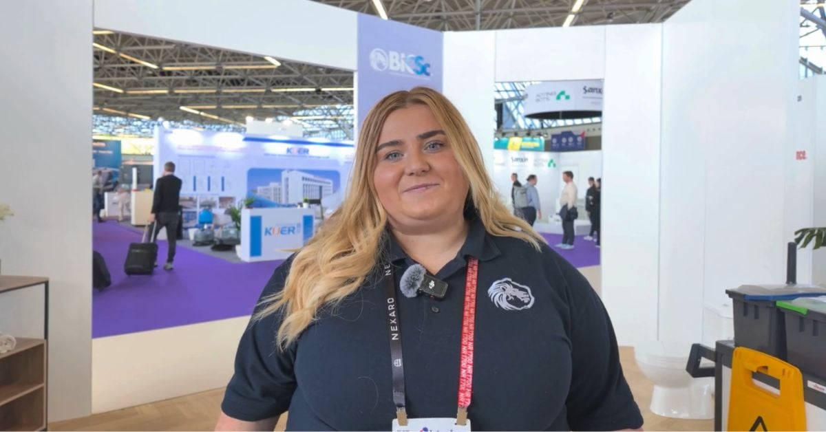 Kelsey Hargreaves, Technical Manager bij BICSc, op Interclean Amsterdam