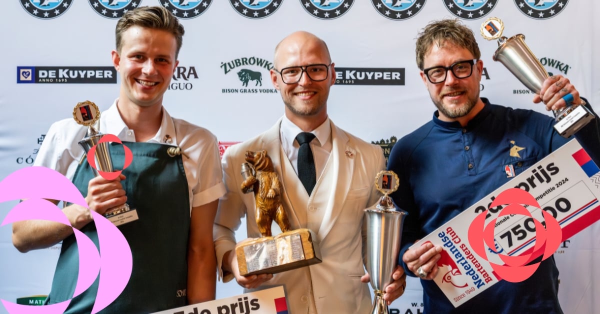 Winnaars NK Cocktailkampioenschappen georganiseerd door de Nederlandse Bartenders Club