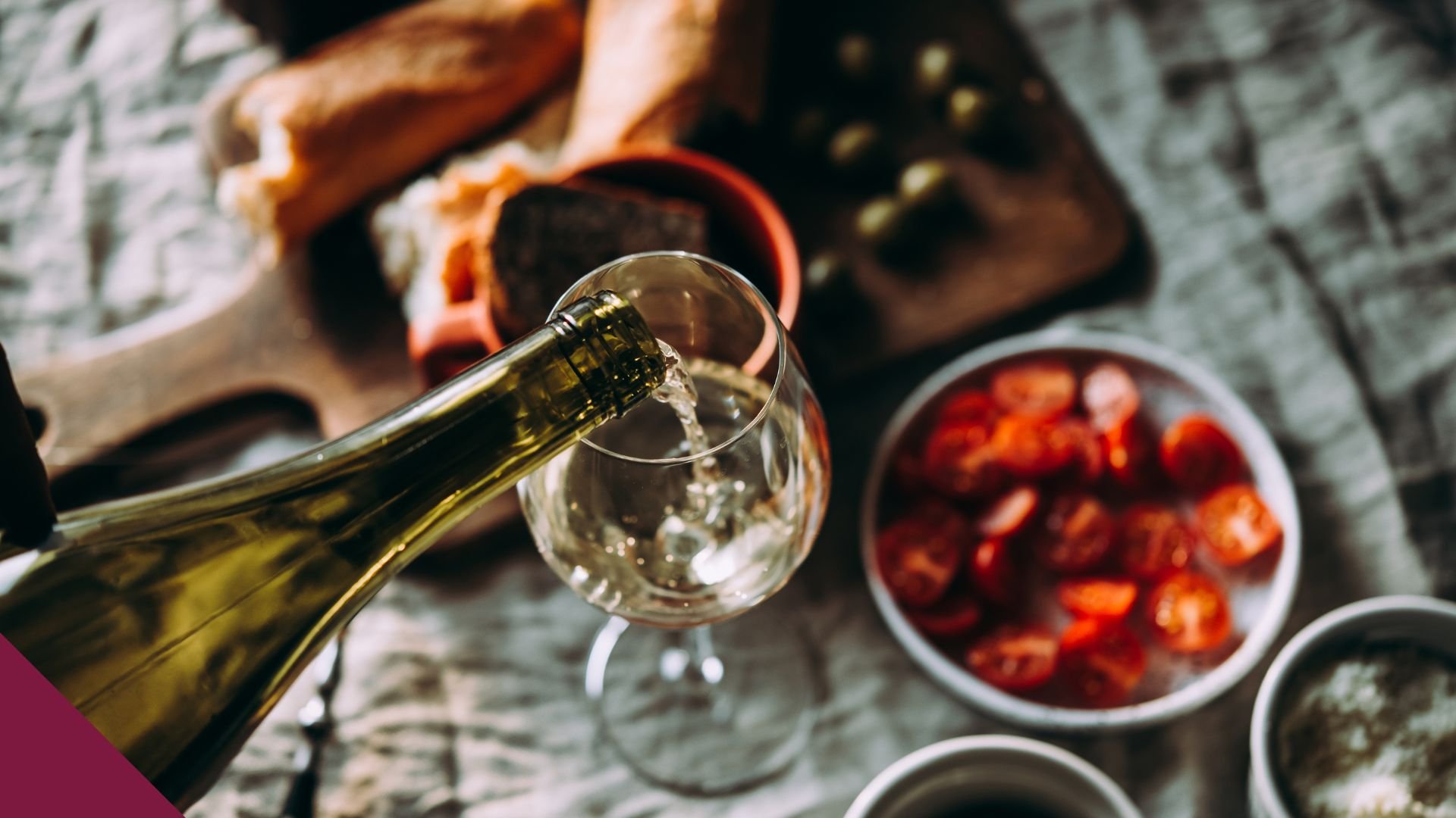 Wijn spijs eten diner dineren