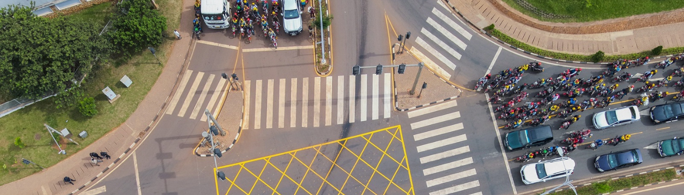 Rwanda road intersection