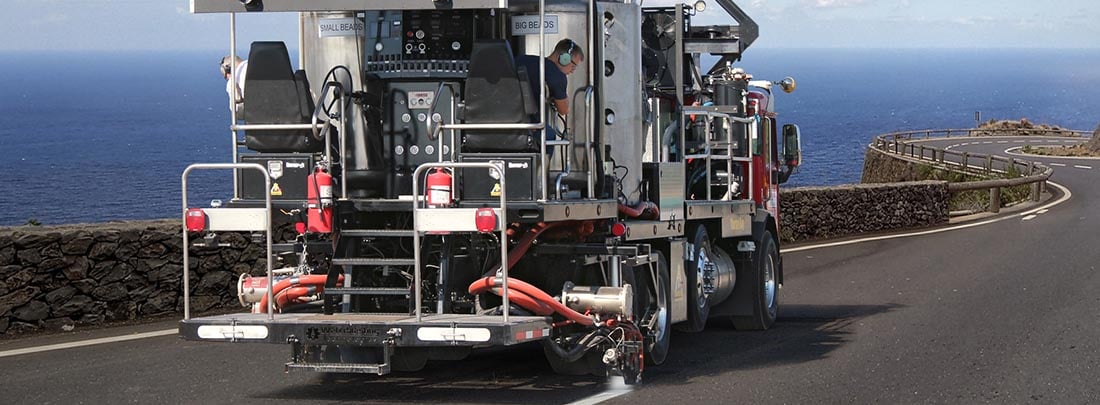 Road-marking machines