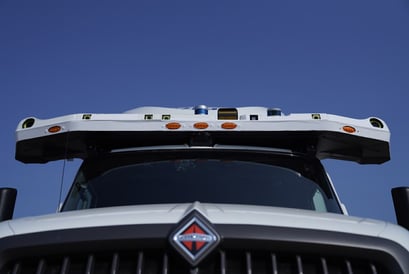 Roof sensor beam on experimental driverless prototype