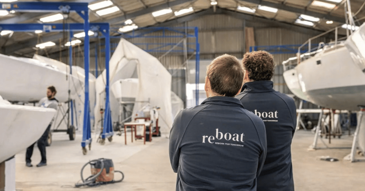 Re-use: from recycled materials to  refurbished boats