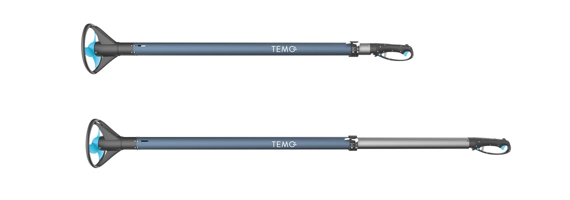 TEMO 450 electric outboard motor with an innovative lightweight design, winner of the DAME R&D Excellence in Adversity Award 2020.