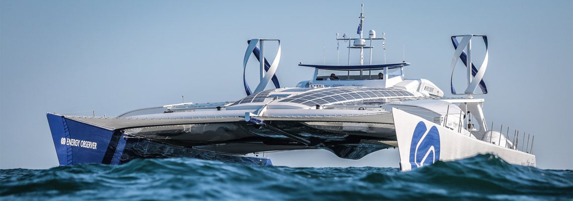 Sustainable onboard energy from wind power