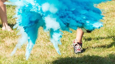 Gender reveal - kleurenbal