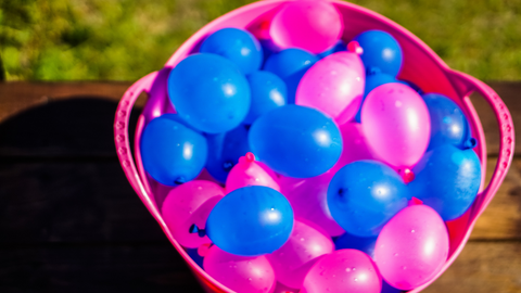 Gender reveal - waterballon