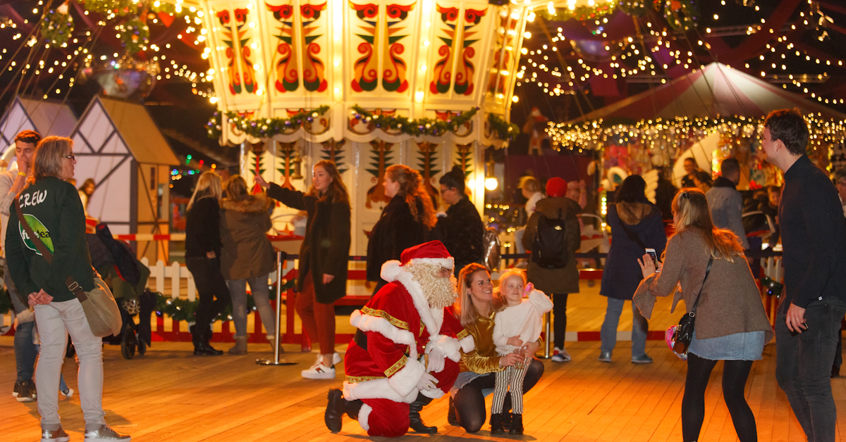 Bezoekers van het Amsterdamse Winterparadijs