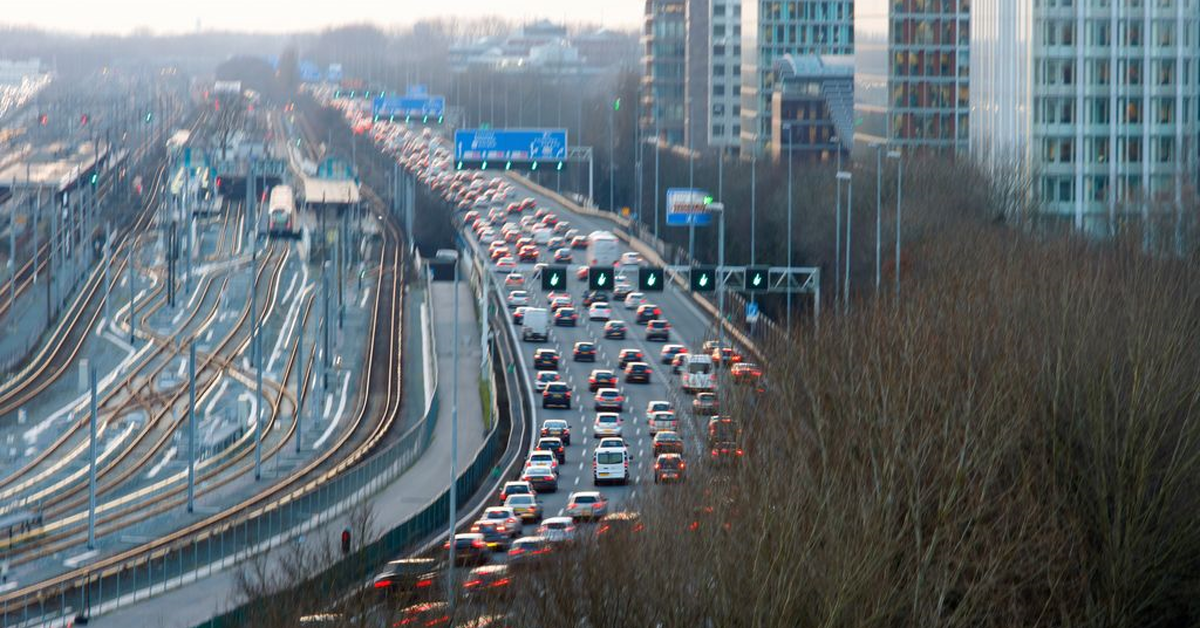 De snelweg A10 in Amsterdam