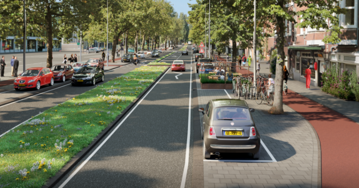 Een afbeelding van de Wielingenstraat na het onderhoud