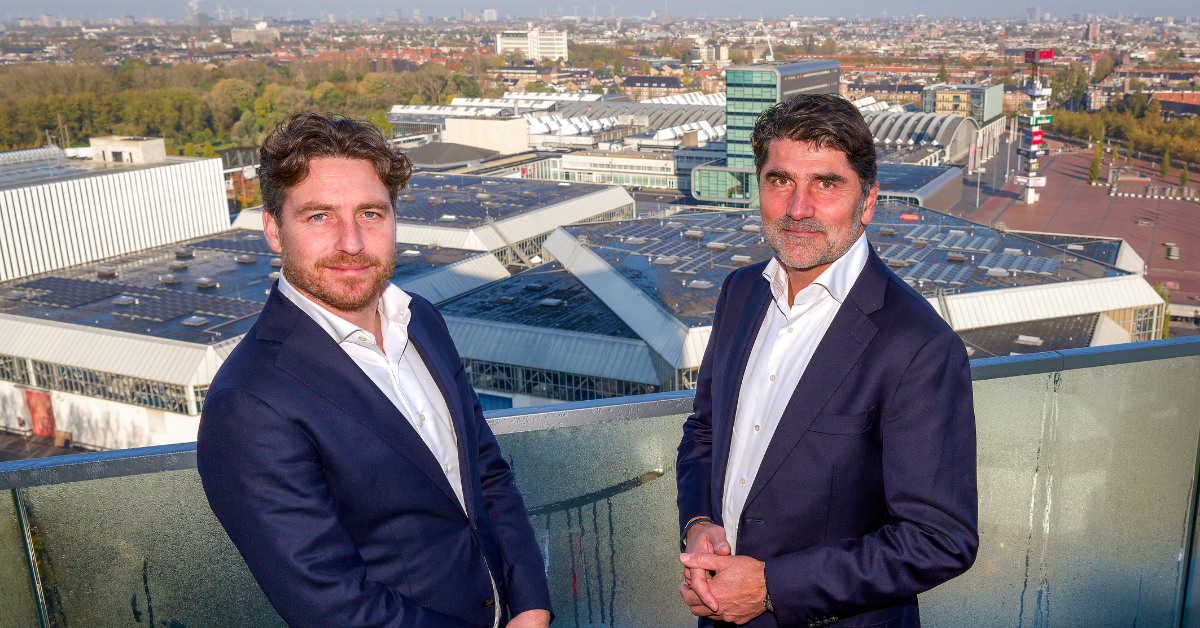 Paul en Reinier voor de RAI