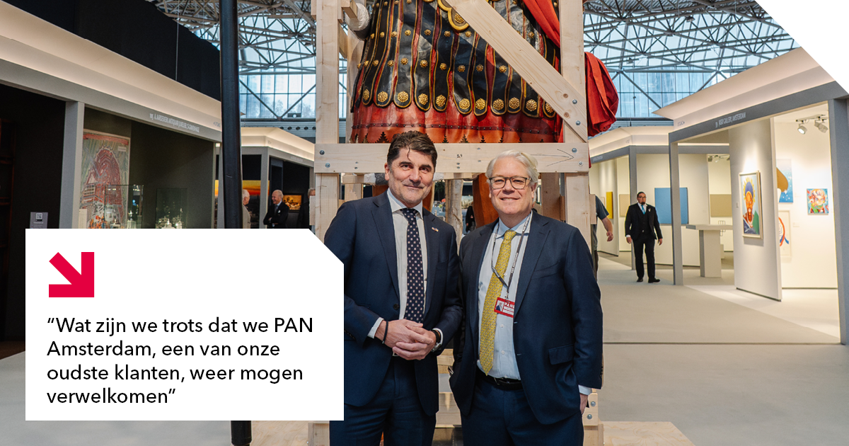 Paul Riemens en Mark Grol voor de Goliath op PAN Amsterdam