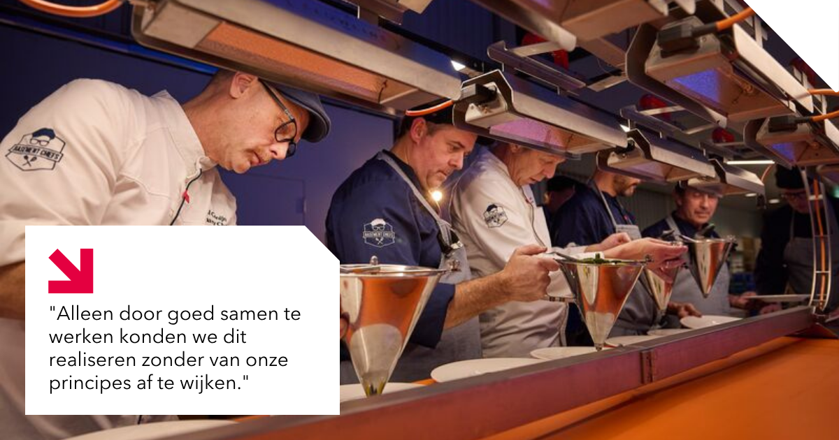 Basement Chefs bezig in de keuken