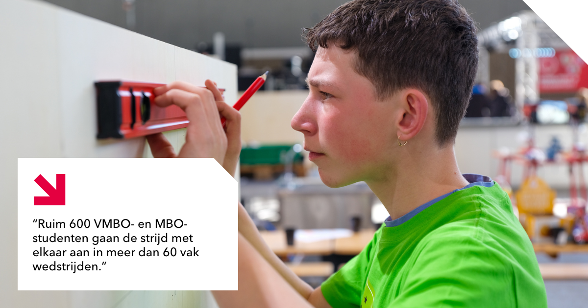 student bij skills the finals die iets op meet