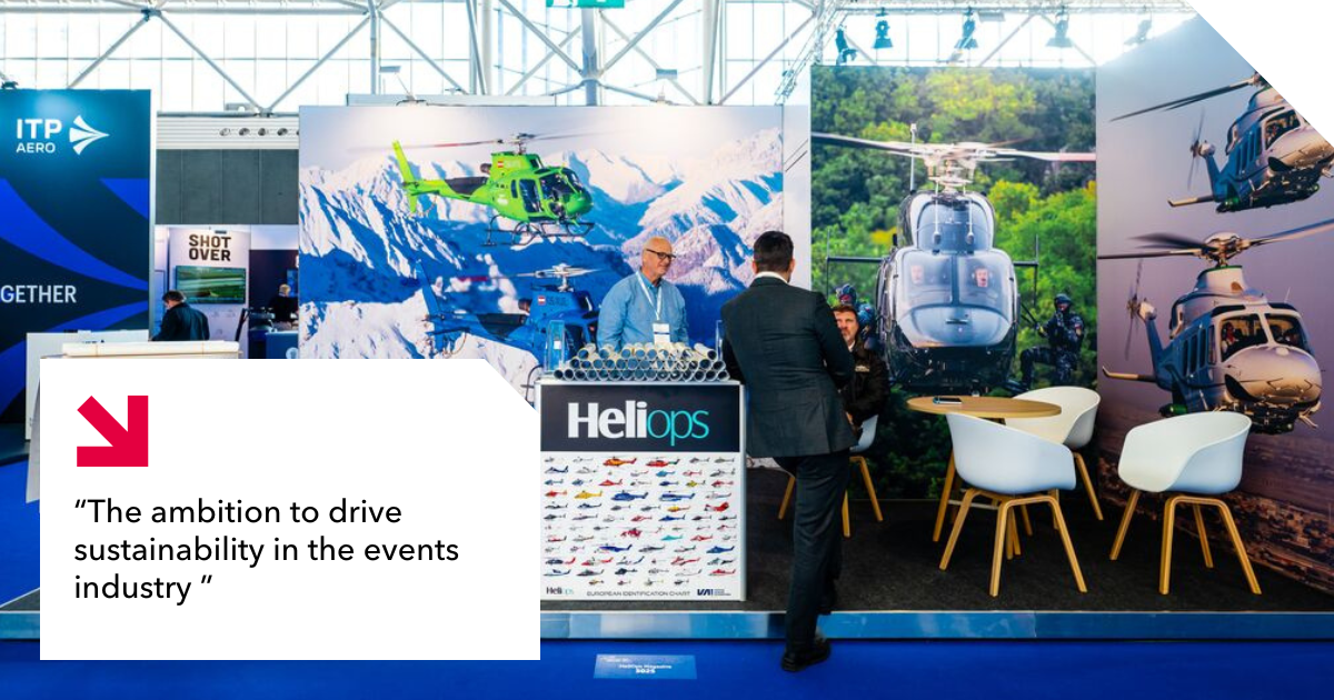 Sustainable stand construction during events