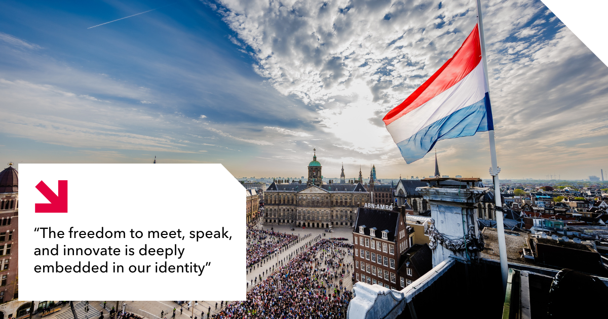 the dam square during may 4th