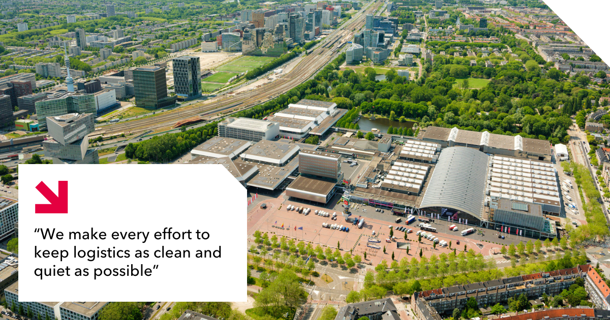 Logistic plans of RAI Amsterdam