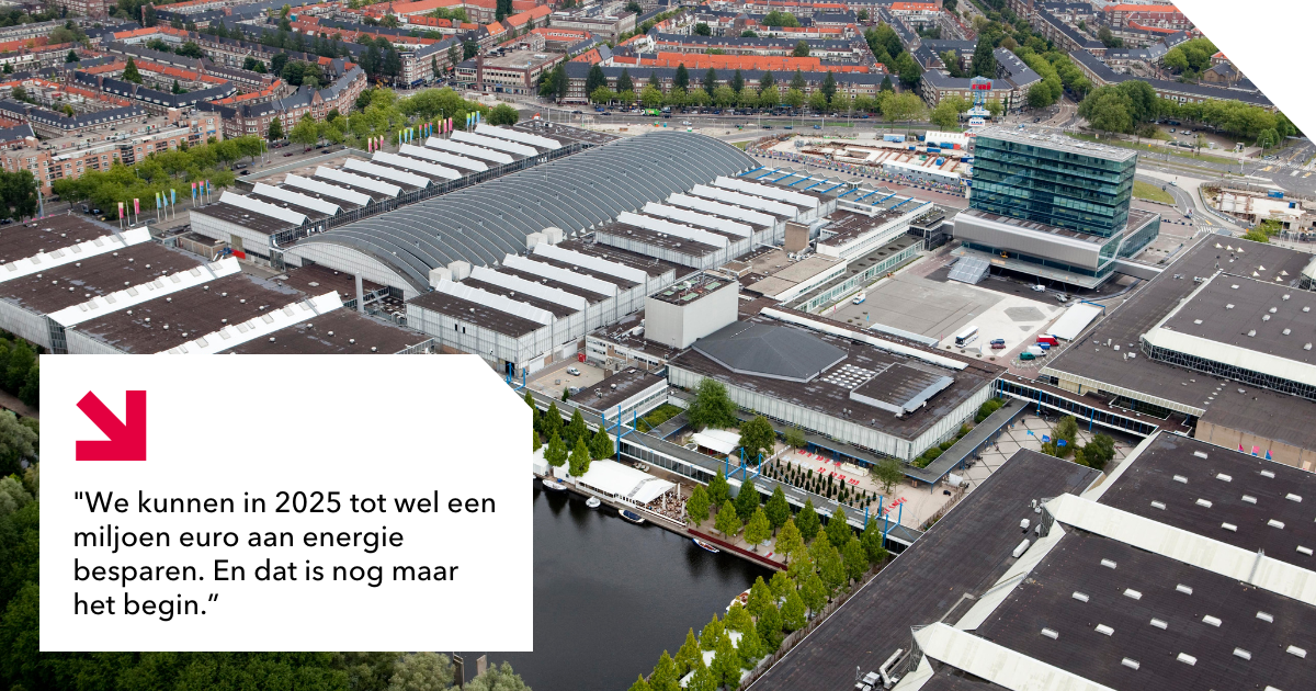 Luchtfoto van de RAI