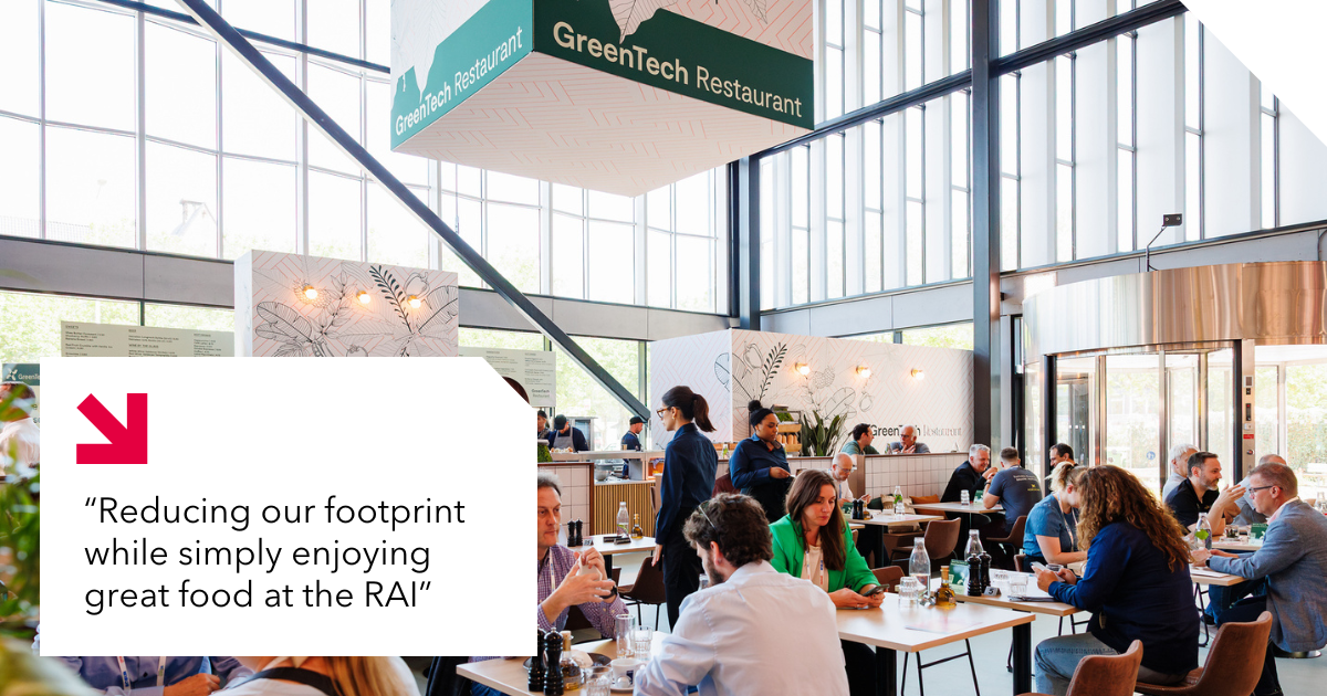 Plant-based restaurant during GreenTech