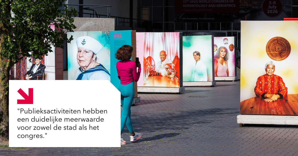 borden voor de RAI over het IAGG congress