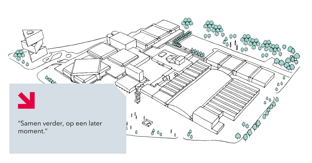 tekening van het RAI Amsterdam complex