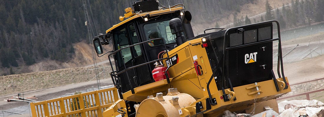 CAT® 816K LANDFILL COMPACTOR DESIGNED FOR OPTIMUM COMPACTION PERFORMANCE, LOW-COST OPERATION, AND MULTIPLE-LIFE SERVICE