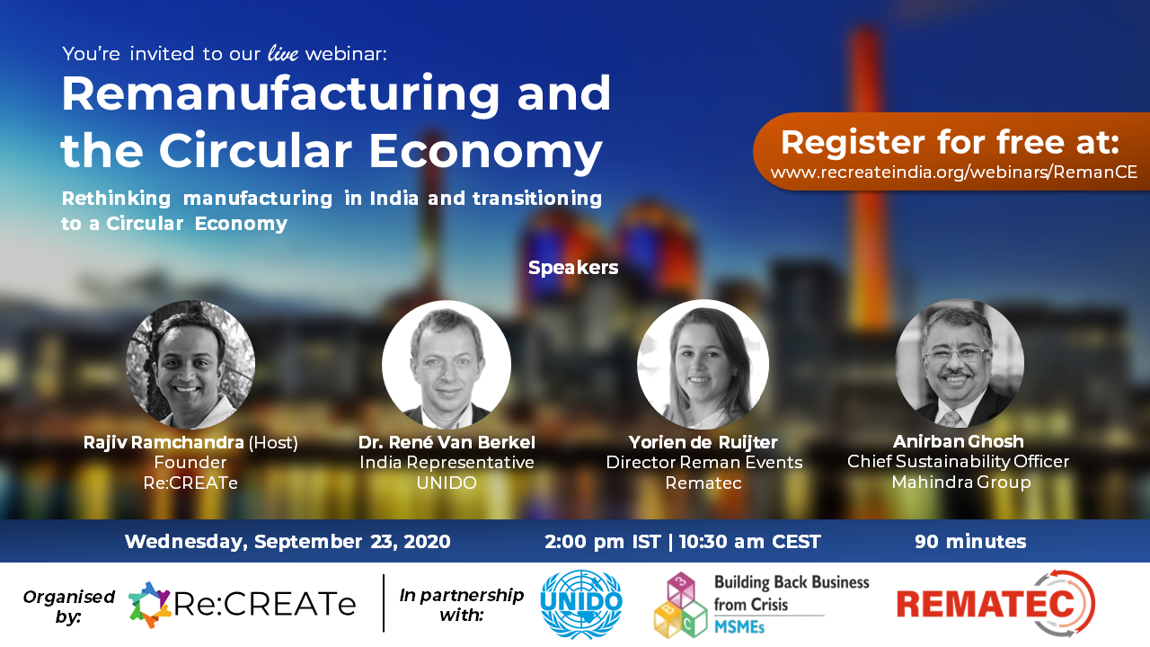 Rethinking manufacturing in India and transitioning to a Circular Economy
