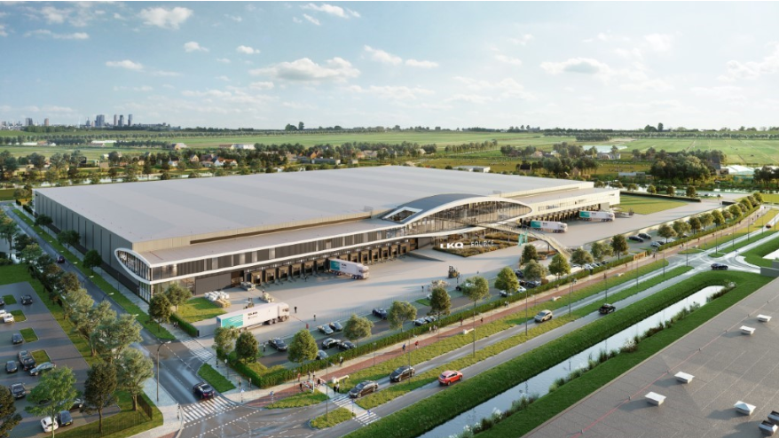 Render of the new LKQ distribution Centre in the Netherlands