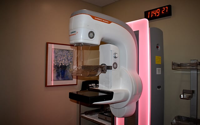 The 3D Mammography machine at Reid Health's main campus