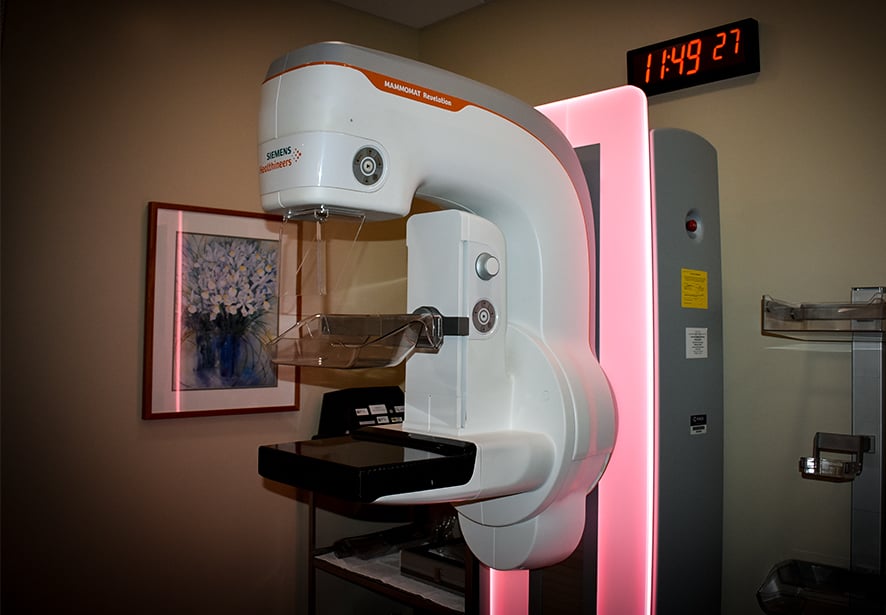 The 3D Mammography machine at Reid Health's main campus