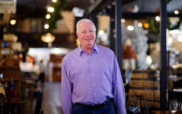 Larry, a Reid Health cardiology patient smiling 