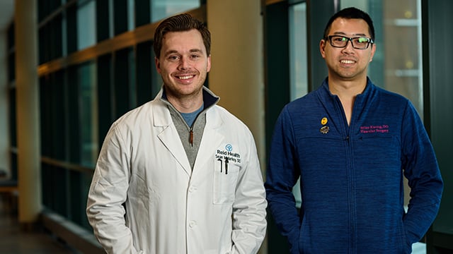 Reid Health Vascular Surgeons Dr. Sean Malarkey and Dr. Brian Kwong