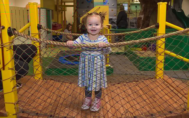 A child participating in therapy session at Reid Pediatric Rehabilitation Services